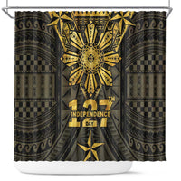 Philippines Independence Day Shower Curtain Filipinos Sun Star Tribal