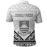 Personalised Kiribati Gospel Day Polo Shirt Coat Of Arms Polynesian Pattern