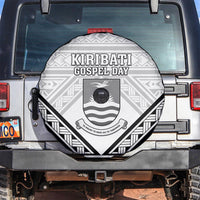 Kiribati Gospel Day Spare Tire Cover Coat Of Arms Polynesian Pattern