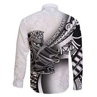 Solomon Islands Nguzunguzu Family Matching Short Sleeve Bodycon Dress and Hawaiian Shirt Polynesian Tribal Pattern