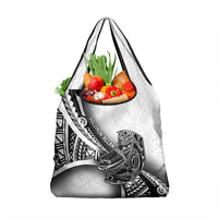 Solomon Islands Nguzunguzu Grocery Bag Polynesian Tribal Pattern LT05 1-pack One Size White - Polynesian Pride