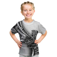 Solomon Islands Nguzunguzu Kid T Shirt Polynesian Tribal Pattern