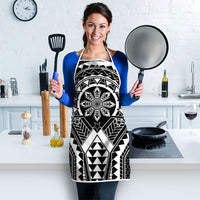 Philippines Batok Tribal Inspired Tattoo Black Apron LT05 - Polynesian Pride
