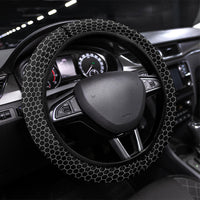 Philippines Batok Tribal Inspired Tattoo Black Steering Wheel Cover LT05 Universal Fit Black - Polynesian Pride