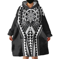 Philippines Batok Tribal Inspired Tattoo Black Wearable Blanket Hoodie LT05 - Polynesian Pride