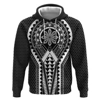 Philippines Batok Tribal Inspired Tattoo Black Zip Hoodie LT05 Pullover Hoodie Black - Polynesian Pride