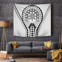Philippines Batok Tribal Inspired Tattoo White Tapestry LT05 White - Polynesian Pride