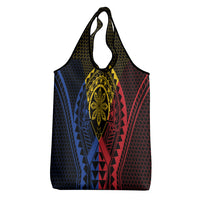 Philippines Batok Tribal Inspired Tattoo Grocery Bag LT05 - Polynesian Pride