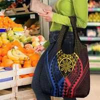 Philippines Batok Tribal Inspired Tattoo Grocery Bag LT05 - Polynesian Pride