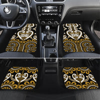 Custom Aotearoa Ngai Te Rangi Car Mats Maori Tribal Pattern LT05 Set 4pcs Gold - Polynesian Pride