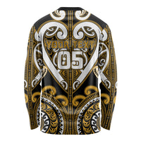 Custom Aotearoa Ngai Te Rangi Long Sleeve Shirt Maori Tribal Pattern LT05 - Polynesian Pride