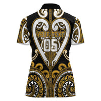 Custom Aotearoa Ngai Te Rangi Women Polo Shirt Maori Tribal Pattern LT05 - Polynesian Pride