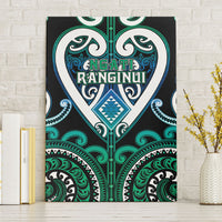 Aotearoa Ngati Ranginui Canvas Wall Art Maori Tribal Pattern LT05 Without Frame Cyan - Polynesian Pride