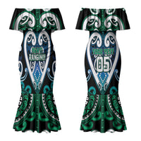 Custom Aotearoa Ngati Ranginui Couples Matching Mermaid Dress and Hawaiian Shirt Maori Tribal Pattern LT05 - Polynesian Pride