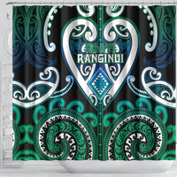 Aotearoa Ngati Ranginui Shower Curtain Maori Tribal Pattern LT05 - Polynesian Pride
