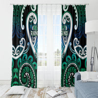 Aotearoa Ngati Ranginui Window Curtain Maori Tribal Pattern LT05 - Polynesian Pride