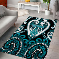Aotearoa Tapuika Area Rug Maori Tribal Pattern LT05 - Polynesian Pride