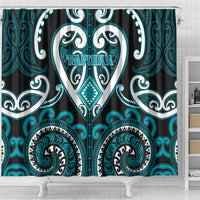Aotearoa Tapuika Shower Curtain Maori Tribal Pattern LT05 - Polynesian Pride