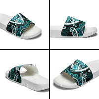 Aotearoa Tapuika Slide Sandals Maori Tribal Pattern LT05 - Polynesian Pride