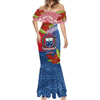 Personalized Samoa Mermaid Dress Teuila Torch Ginger Mix Polynesian Tribal LT05 - Polynesian Pride