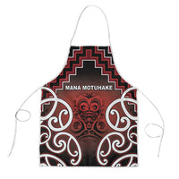 Aotearoa Mana Motuhake Apron Poutama With Maori Pattern - Polynesian Pride