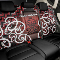 Aotearoa Mana Motuhake Back Car Seat Cover Poutama With Maori Pattern - Polynesian Pride