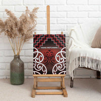 Aotearoa Mana Motuhake Canvas Wall Art Poutama With Maori Pattern - Polynesian Pride