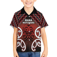 Personalised Aotearoa Mana Motuhake Family Matching Long Sleeve Bodycon Dress and Hawaiian Shirt Poutama With Maori Pattern - Polynesian Pride