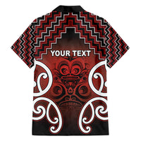 Personalised Aotearoa Mana Motuhake Family Matching Puletasi and Hawaiian Shirt Poutama With Maori Pattern - Polynesian Pride