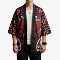 Personalised Aotearoa Mana Motuhake Kimono Poutama With Maori Pattern - Polynesian Pride