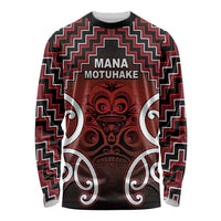 Personalised Aotearoa Mana Motuhake Long Sleeve Shirt Poutama With Maori Pattern - Polynesian Pride