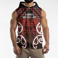 Personalised Aotearoa Mana Motuhake Sleeveless Zip Hoodie Poutama With Maori Pattern - Polynesian Pride