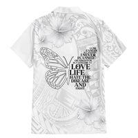 Lung Cancer Awareness Family Matching Mermaid Dress and Hawaiian Shirt Never Give Up Polynesian Style LT05 - Polynesian Pride