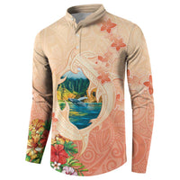 Hawaii Kauai Na Pali Coast Landscape Button Sweatshirt