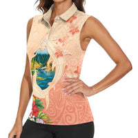 Hawaii Kauai Na Pali Coast Landscape Women Sleeveless Polo Shirt LT05 - Polynesian Pride