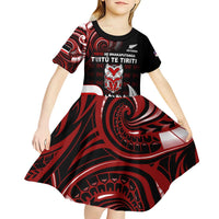 Aotearoa Toitu He Whakaputanga Kid Short Sleeve Dress Toitu Te Tiriti O Waitangi