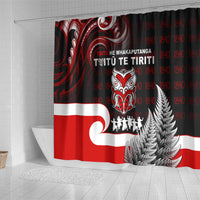 Aotearoa Toitu He Whakaputanga Shower Curtain Toitu Te Tiriti O Waitangi