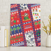 Wallis And Futuna Christmas Canvas Wall Art Festive Beach Vibes - Polynesian Pride