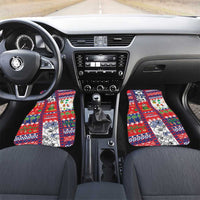 Wallis And Futuna Christmas Car Mats Festive Beach Vibes - Polynesian Pride
