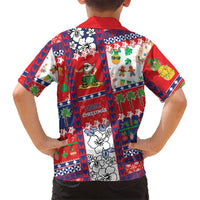 Wallis And Futuna Christmas Family Matching Long Sleeve Bodycon Dress and Hawaiian Shirt Festive Beach Vibes LT05 - Polynesian Pride