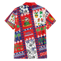 Wallis And Futuna Christmas Family Matching Off The Shoulder Long Sleeve Dress and Hawaiian Shirt Festive Beach Vibes - Polynesian Pride