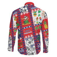 Wallis And Futuna Christmas Family Matching Off The Shoulder Long Sleeve Dress and Hawaiian Shirt Festive Beach Vibes LT05 - Polynesian Pride