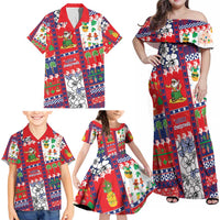 Wallis And Futuna Christmas Family Matching Off Shoulder Maxi Dress and Hawaiian Shirt Festive Beach Vibes LT05 - Polynesian Pride