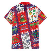 Wallis And Futuna Christmas Family Matching Off Shoulder Short Dress and Hawaiian Shirt Festive Beach Vibes LT05 - Polynesian Pride
