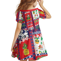 Wallis And Futuna Christmas Family Matching Short Sleeve Bodycon Dress and Hawaiian Shirt Festive Beach Vibes LT05 - Polynesian Pride