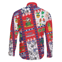 Wallis And Futuna Christmas Family Matching Short Sleeve Bodycon Dress and Hawaiian Shirt Festive Beach Vibes - Polynesian Pride