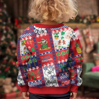 Wallis And Futuna Christmas Kid Ugly Christmas Sweater Festive Beach Vibes - Polynesian Pride