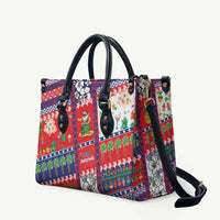 Wallis And Futuna Christmas Leather Bag Festive Beach Vibes - Polynesian Pride