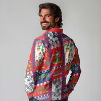 Wallis And Futuna Christmas Long Sleeve Polo Shirt Festive Beach Vibes - Polynesian Pride