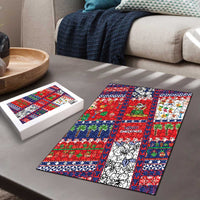 Wallis And Futuna Christmas Puzzle Festive Beach Vibes - Polynesian Pride